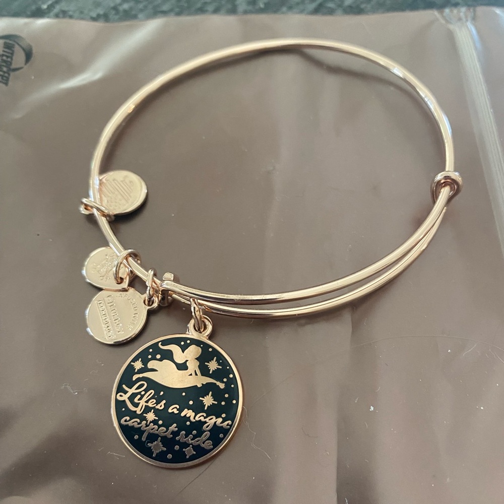 ALEX AND ANI Disney Aladdin Jasmine Life's A Magic Carpet Ride Bracelet